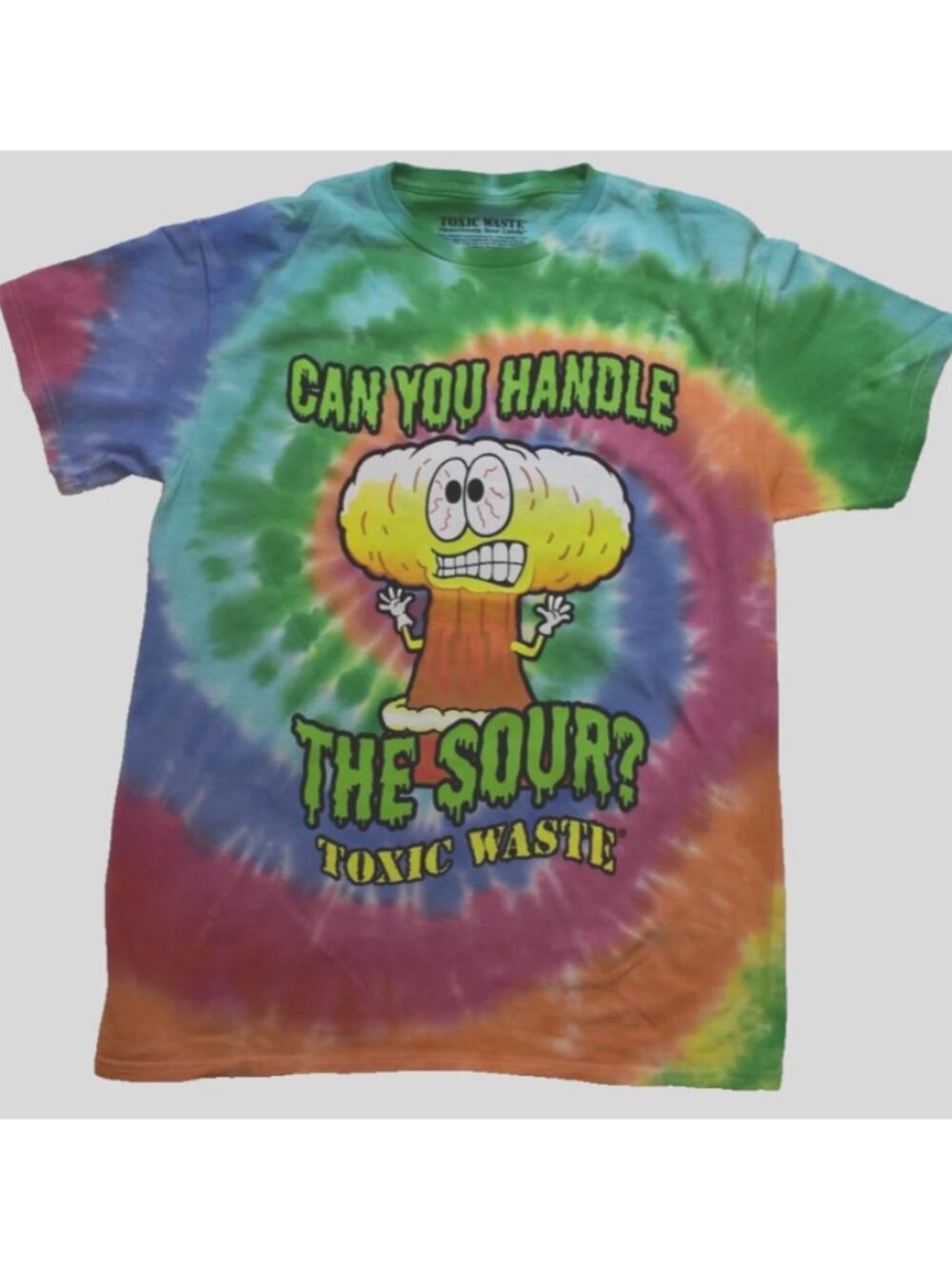 Toxic Waste Candy Mens Can You Handle The Sour? Tie Dye Shirt New S-2XL